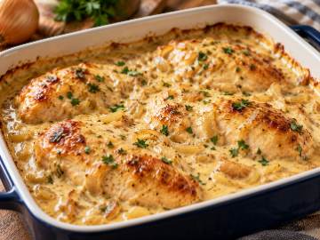 Roast Chicken with Cream and Onion Soup Mix