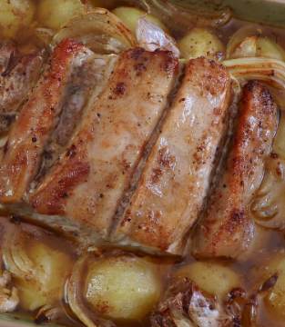 Roast Pork Loin with Potatoes