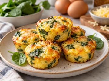Egg Muffins with Spinach and Cheese